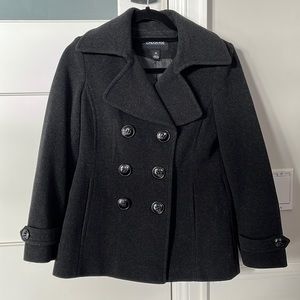 London Fog Size Petite Small Wool Peacoat